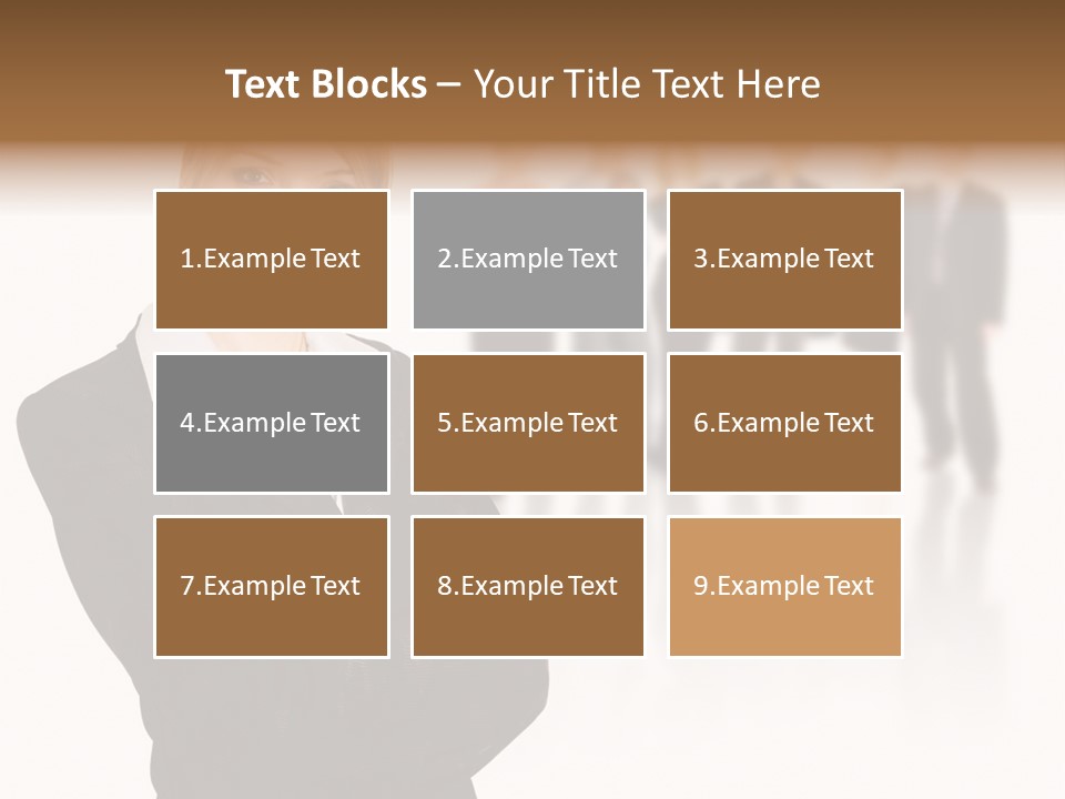 People Businesswoman Vision PowerPoint Template