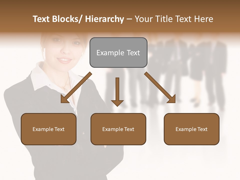 People Businesswoman Vision PowerPoint Template