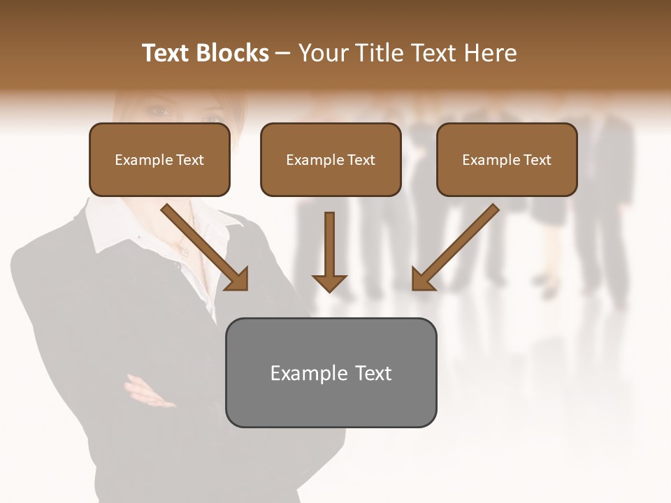 People Businesswoman Vision PowerPoint Template