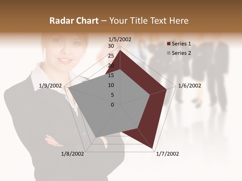 People Businesswoman Vision PowerPoint Template