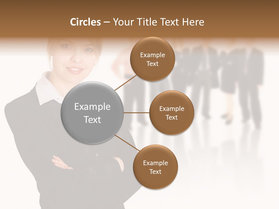 People Businesswoman Vision PowerPoint Template