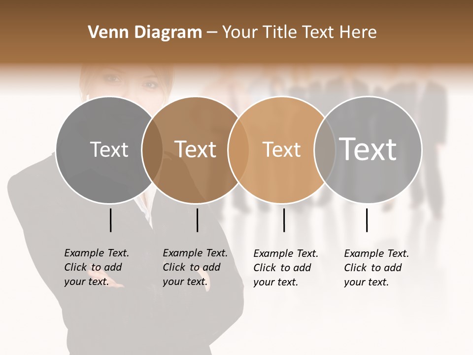 People Businesswoman Vision PowerPoint Template