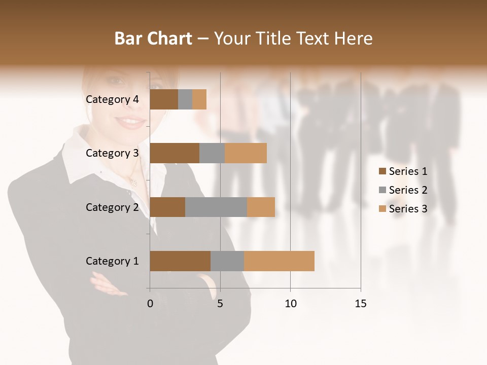 People Businesswoman Vision PowerPoint Template