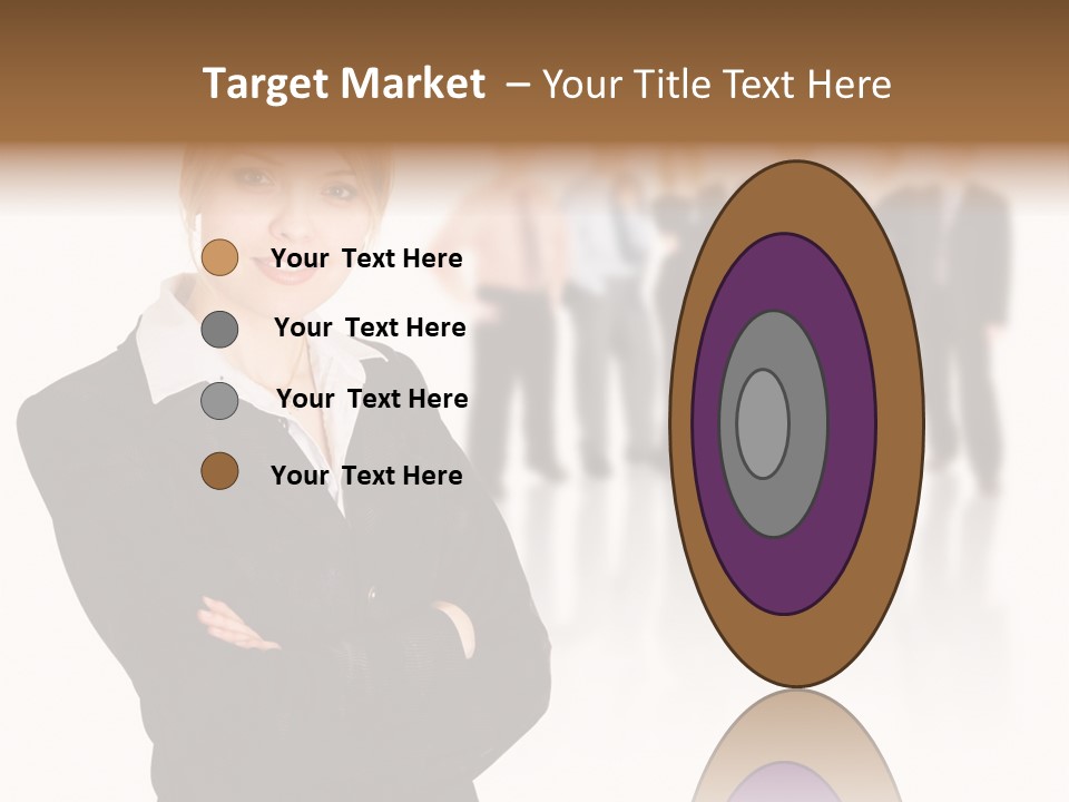 People Businesswoman Vision PowerPoint Template