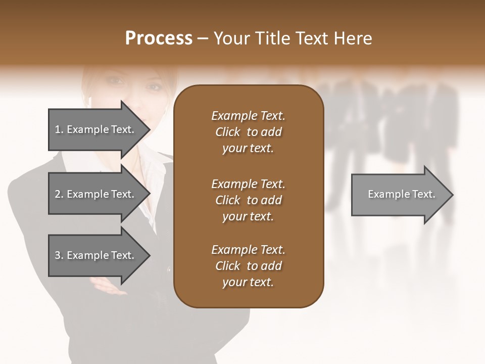 People Businesswoman Vision PowerPoint Template