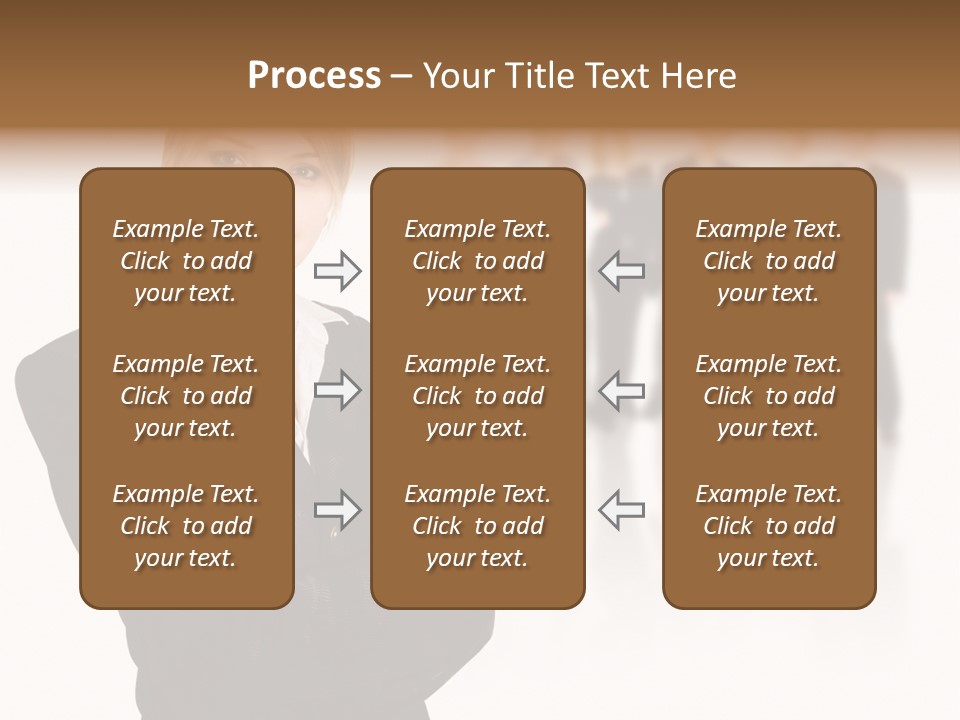People Businesswoman Vision PowerPoint Template