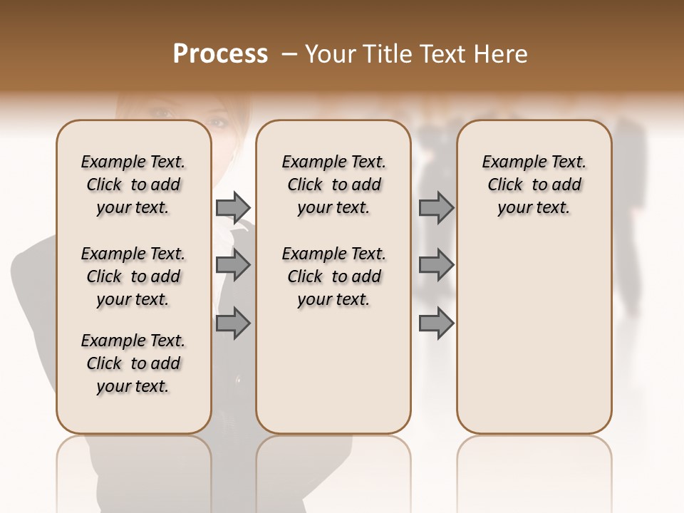 People Businesswoman Vision PowerPoint Template