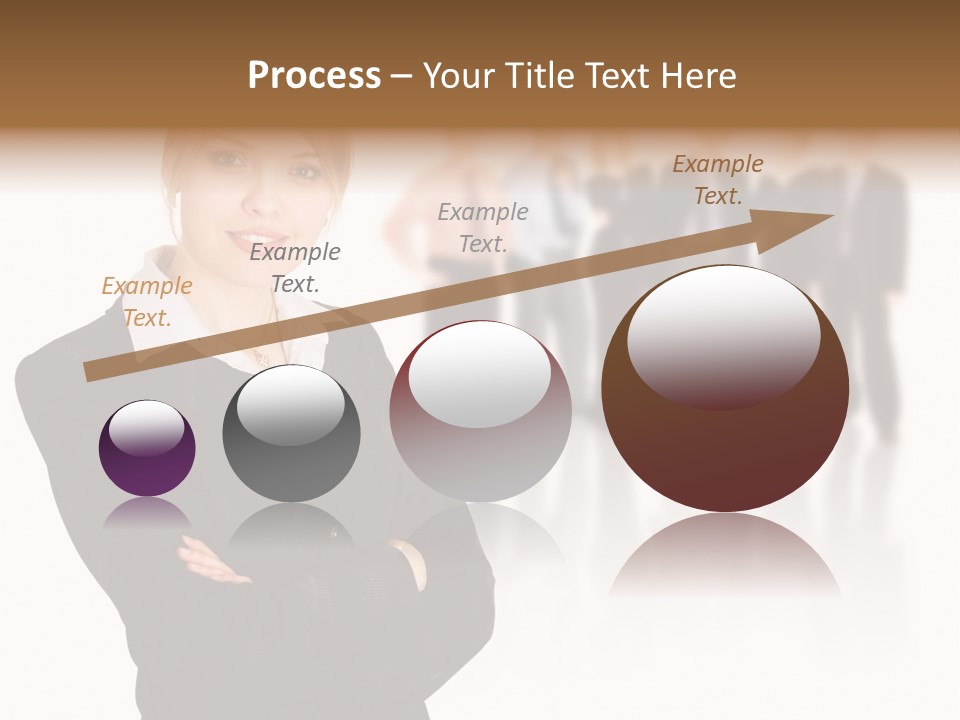 People Businesswoman Vision PowerPoint Template