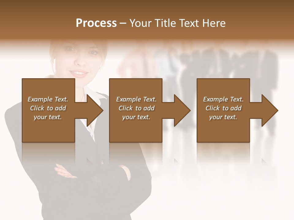 People Businesswoman Vision PowerPoint Template