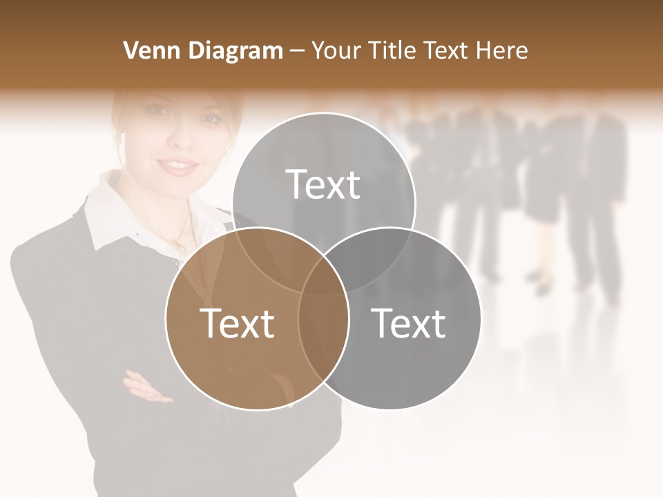 People Businesswoman Vision PowerPoint Template