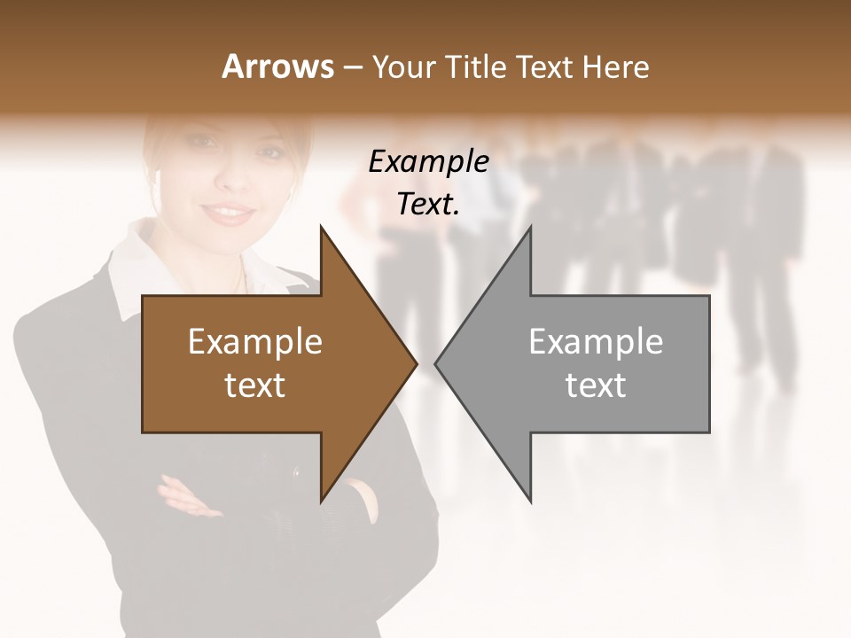 People Businesswoman Vision PowerPoint Template