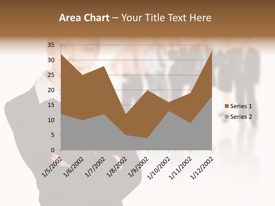 People Businesswoman Vision PowerPoint Template