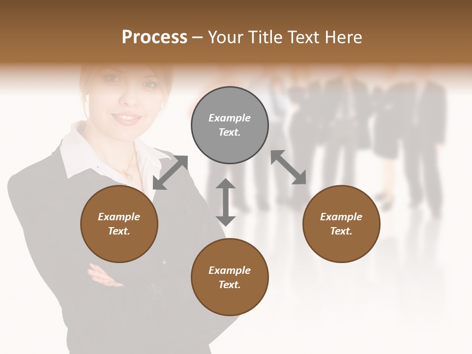 People Businesswoman Vision PowerPoint Template
