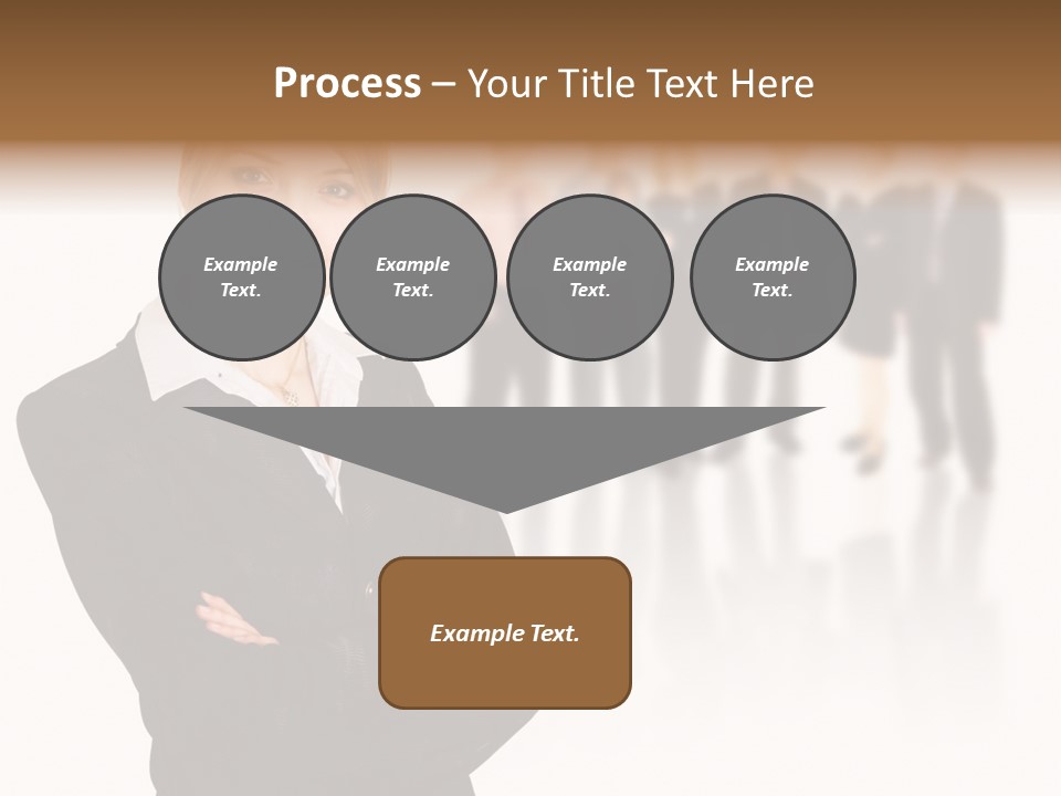 People Businesswoman Vision PowerPoint Template