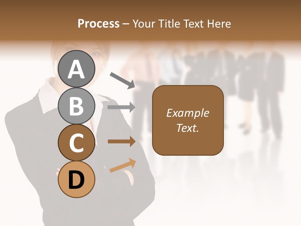 People Businesswoman Vision PowerPoint Template