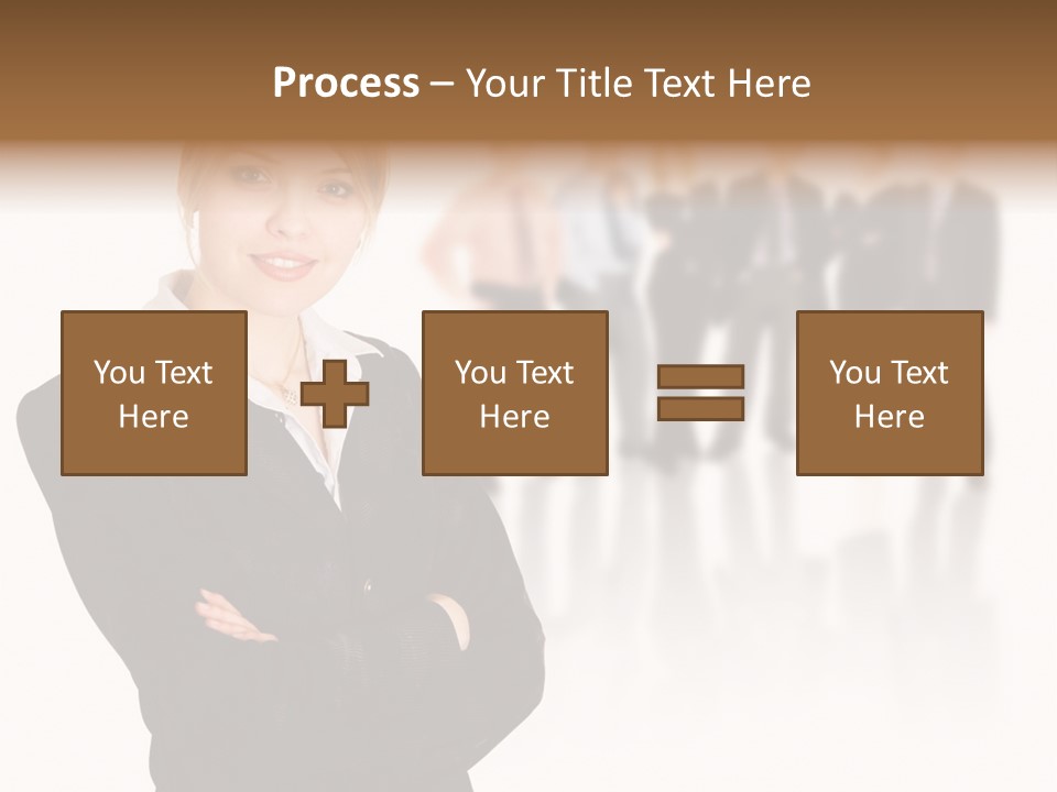 People Businesswoman Vision PowerPoint Template