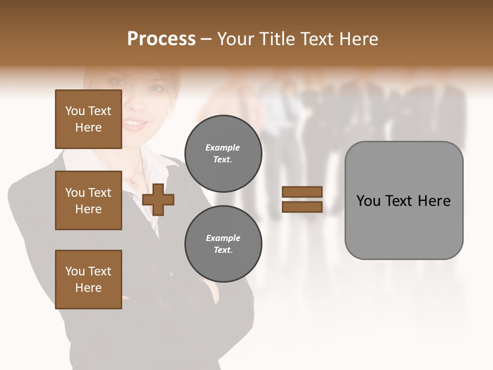 People Businesswoman Vision PowerPoint Template