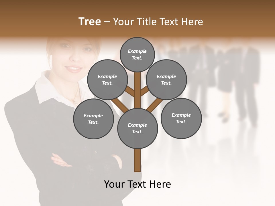 People Businesswoman Vision PowerPoint Template