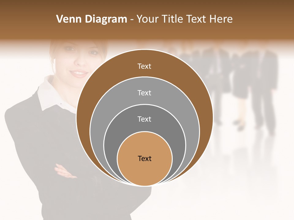 People Businesswoman Vision PowerPoint Template