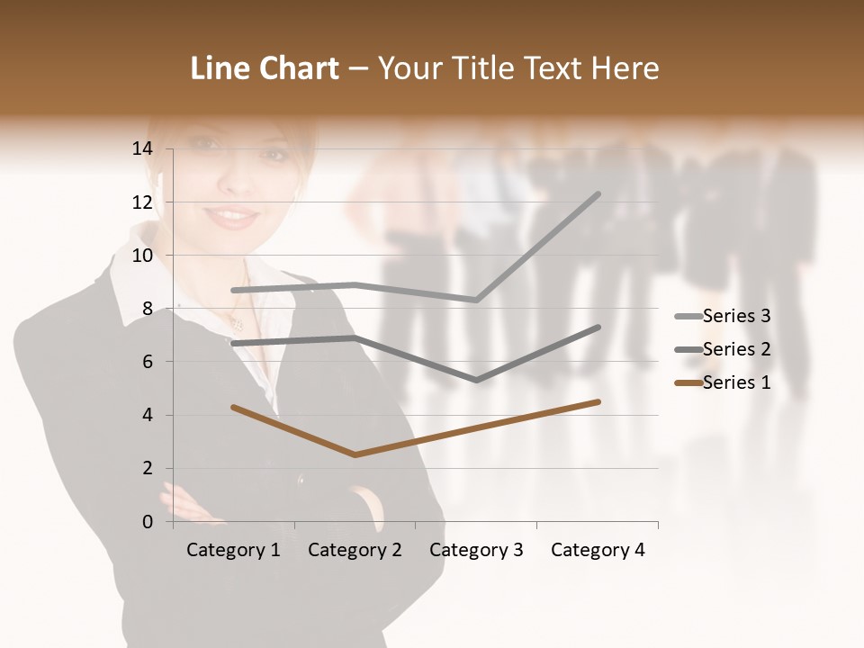 People Businesswoman Vision PowerPoint Template