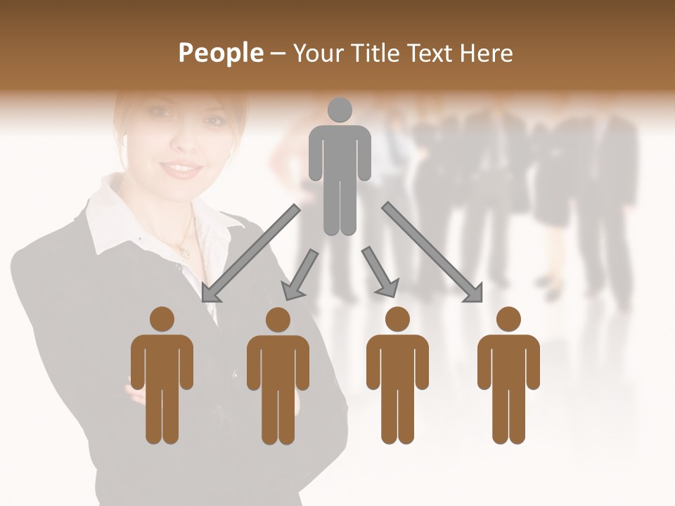 People Businesswoman Vision PowerPoint Template