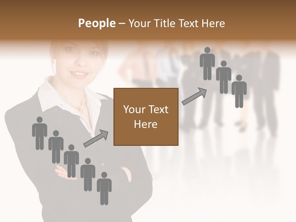 People Businesswoman Vision PowerPoint Template