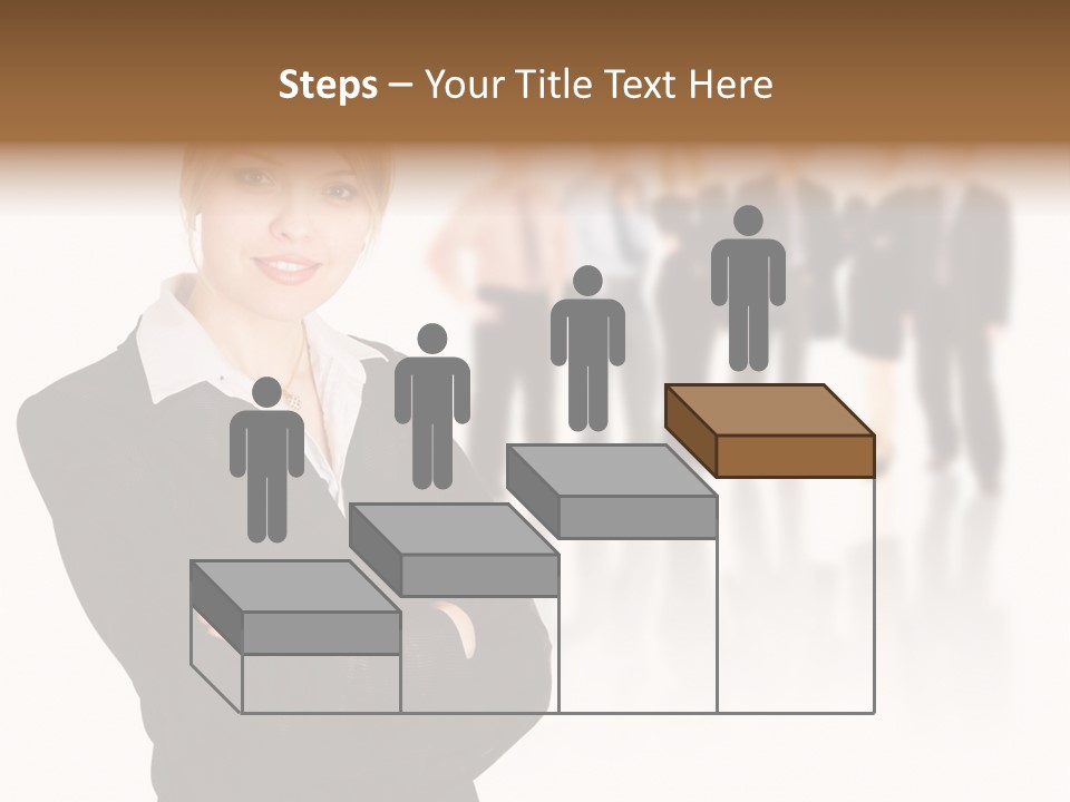 People Businesswoman Vision PowerPoint Template