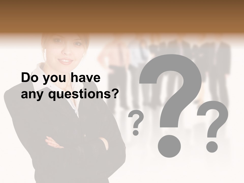 People Businesswoman Vision PowerPoint Template