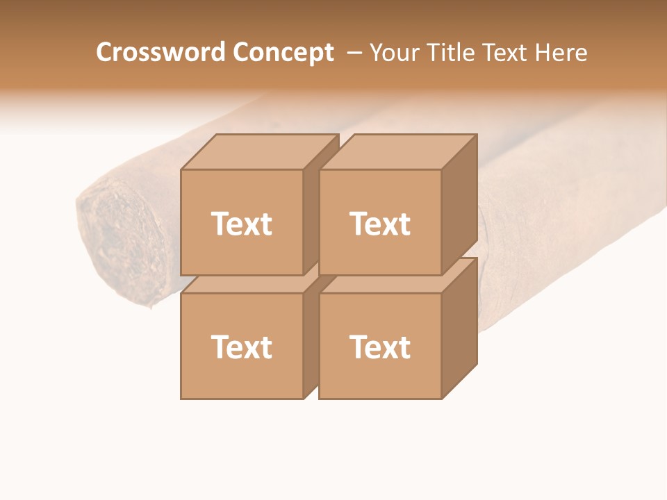 Cigarette Cuba Burning PowerPoint Template