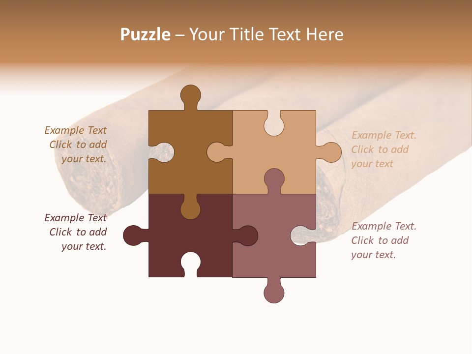 Cigarette Cuba Burning PowerPoint Template