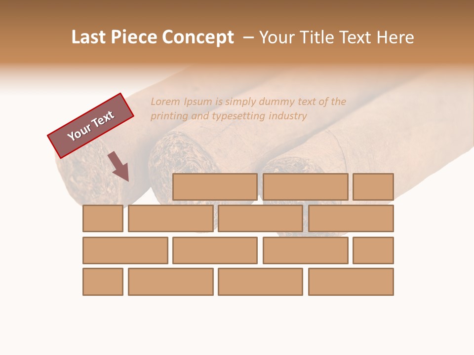 Cigarette Cuba Burning PowerPoint Template