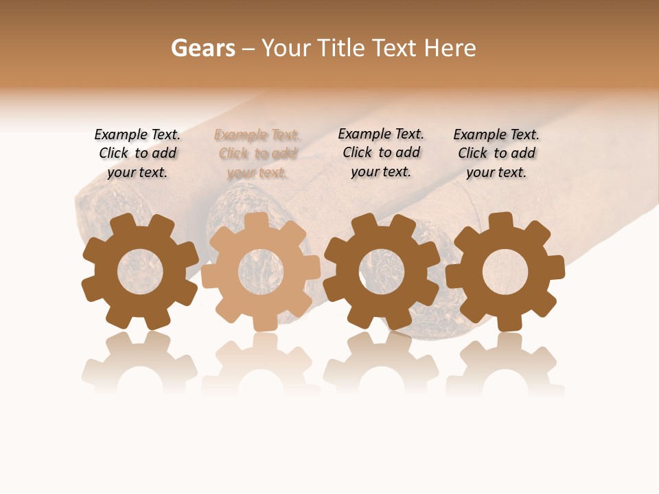 Cigarette Cuba Burning PowerPoint Template