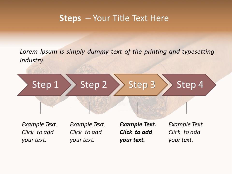 Cigarette Cuba Burning PowerPoint Template