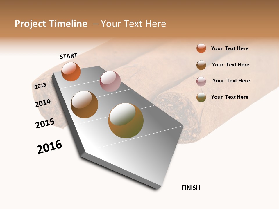 Cigarette Cuba Burning PowerPoint Template