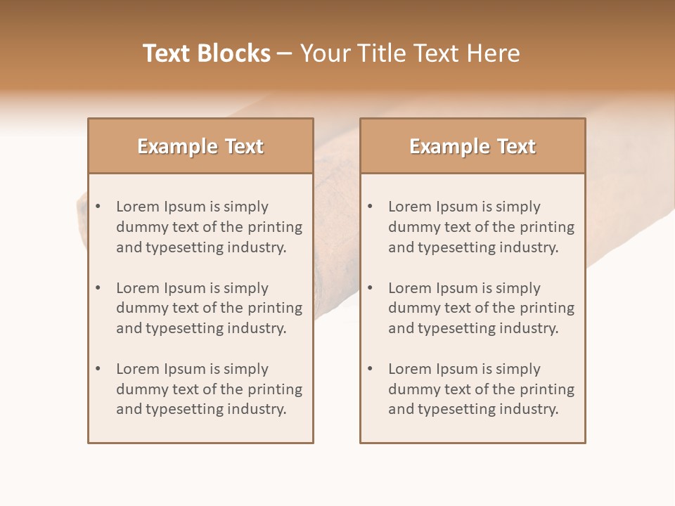 Cigarette Cuba Burning PowerPoint Template