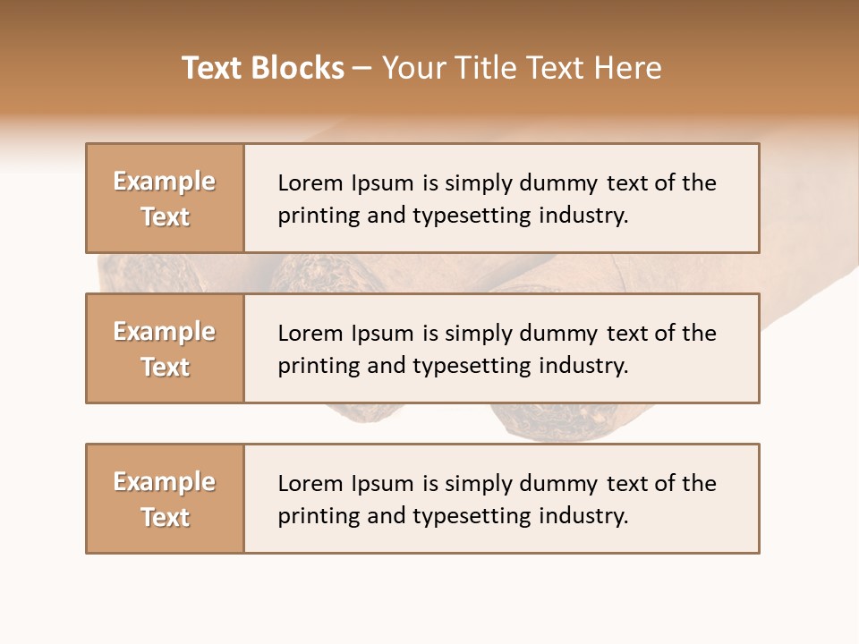 Cigarette Cuba Burning PowerPoint Template