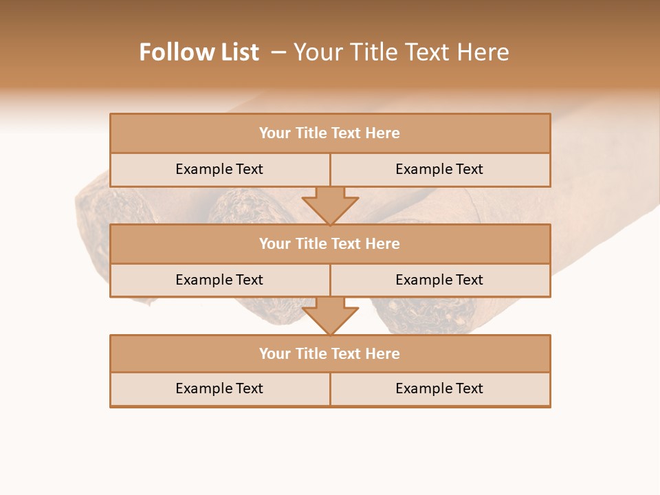 Cigarette Cuba Burning PowerPoint Template