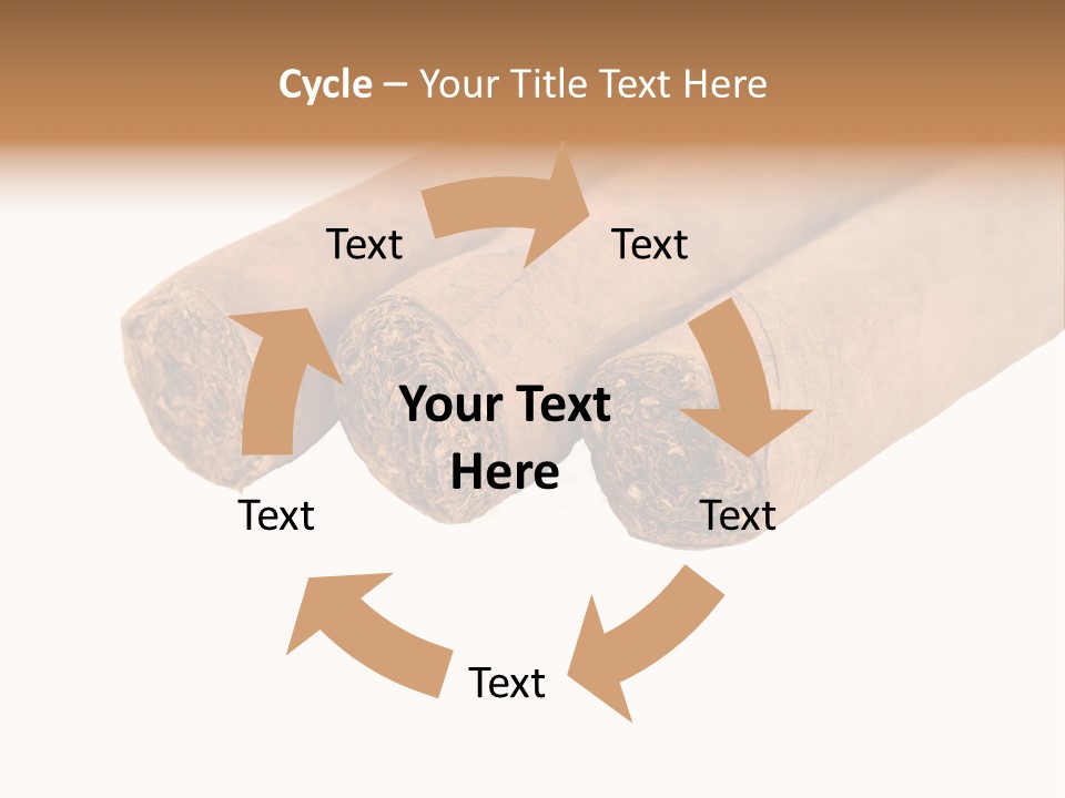 Cigarette Cuba Burning PowerPoint Template