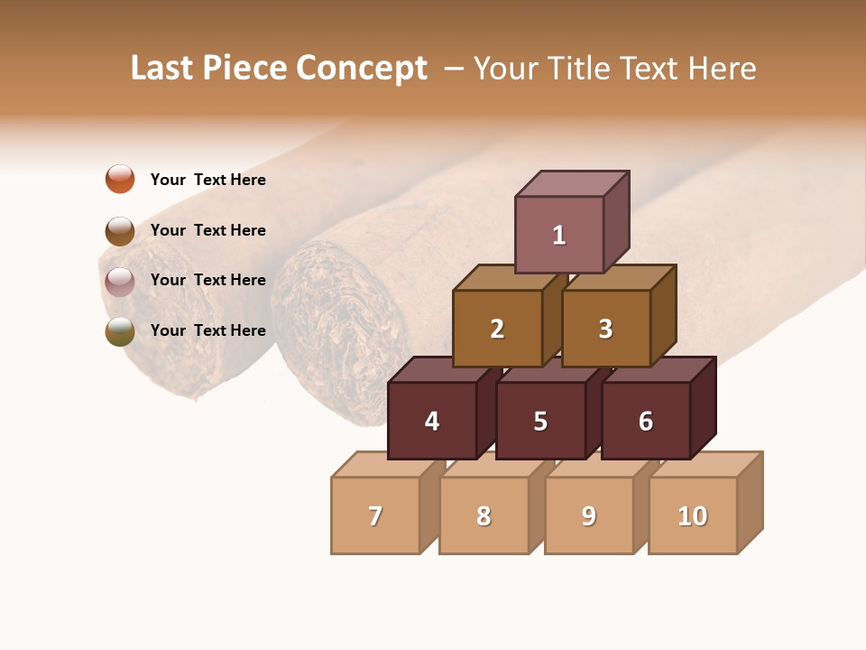 Cigarette Cuba Burning PowerPoint Template