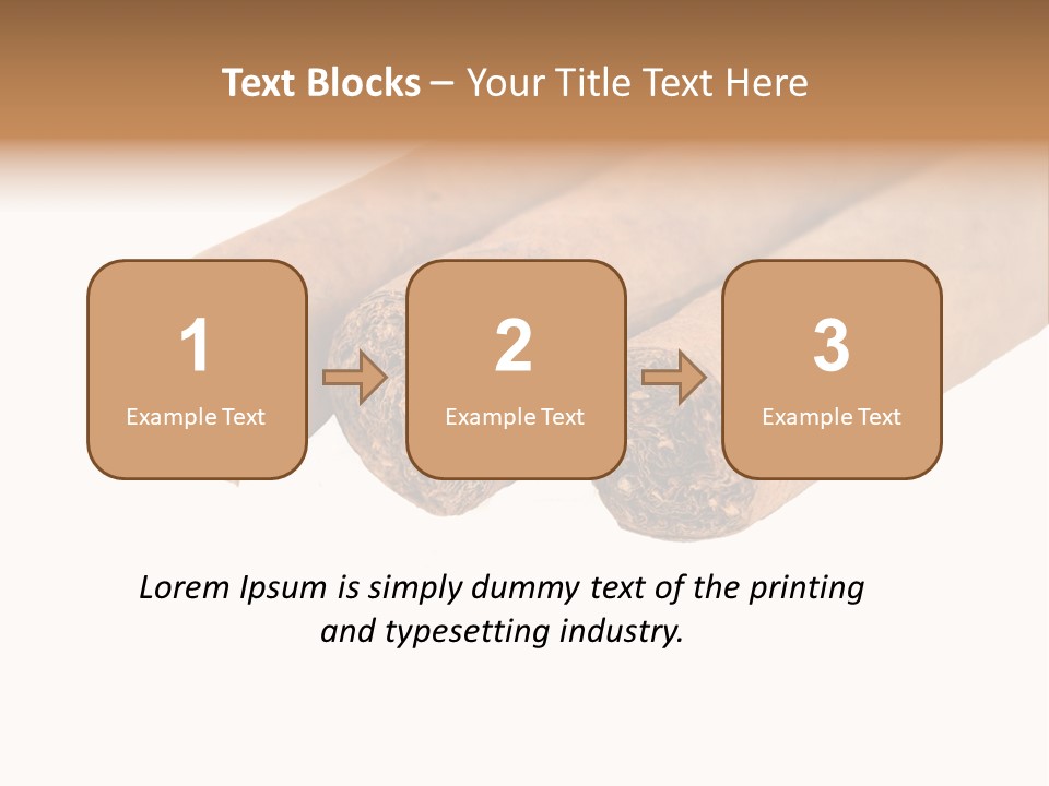 Cigarette Cuba Burning PowerPoint Template