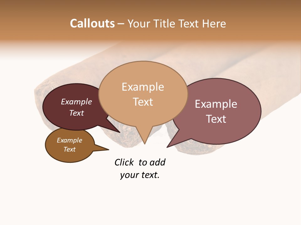 Cigarette Cuba Burning PowerPoint Template