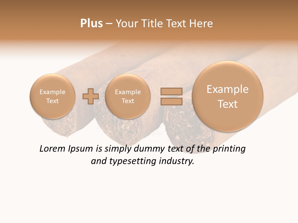 Cigarette Cuba Burning PowerPoint Template