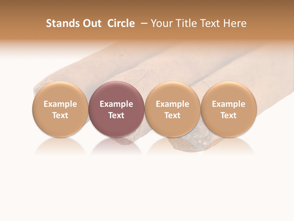 Cigarette Cuba Burning PowerPoint Template