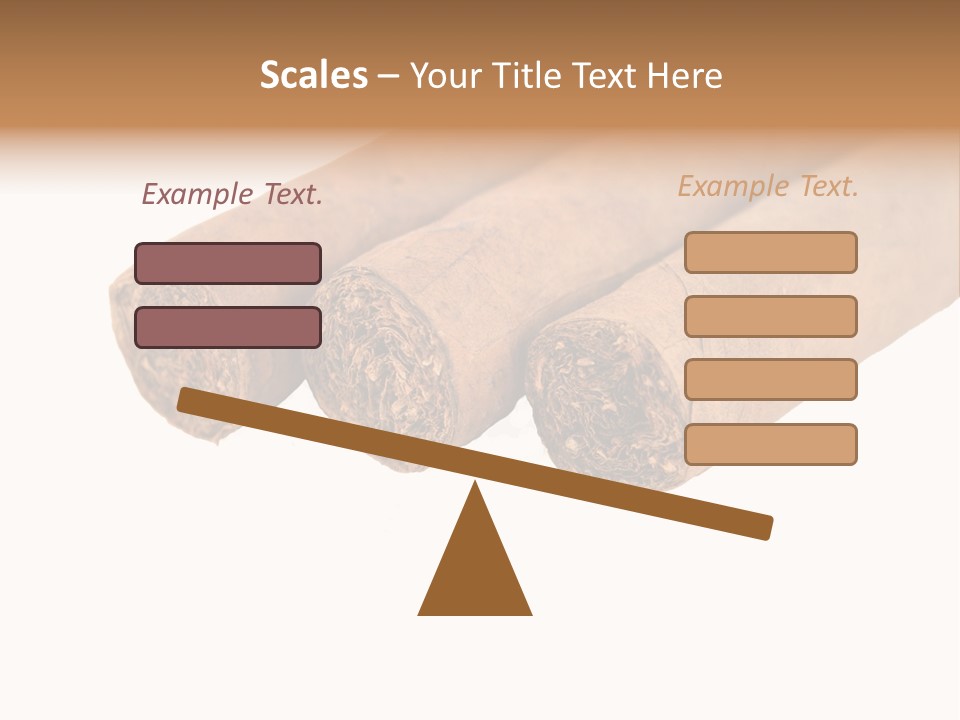 Cigarette Cuba Burning PowerPoint Template