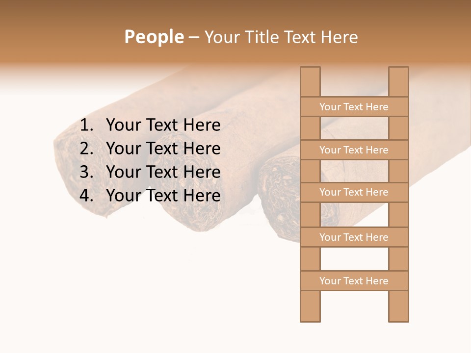 Cigarette Cuba Burning PowerPoint Template