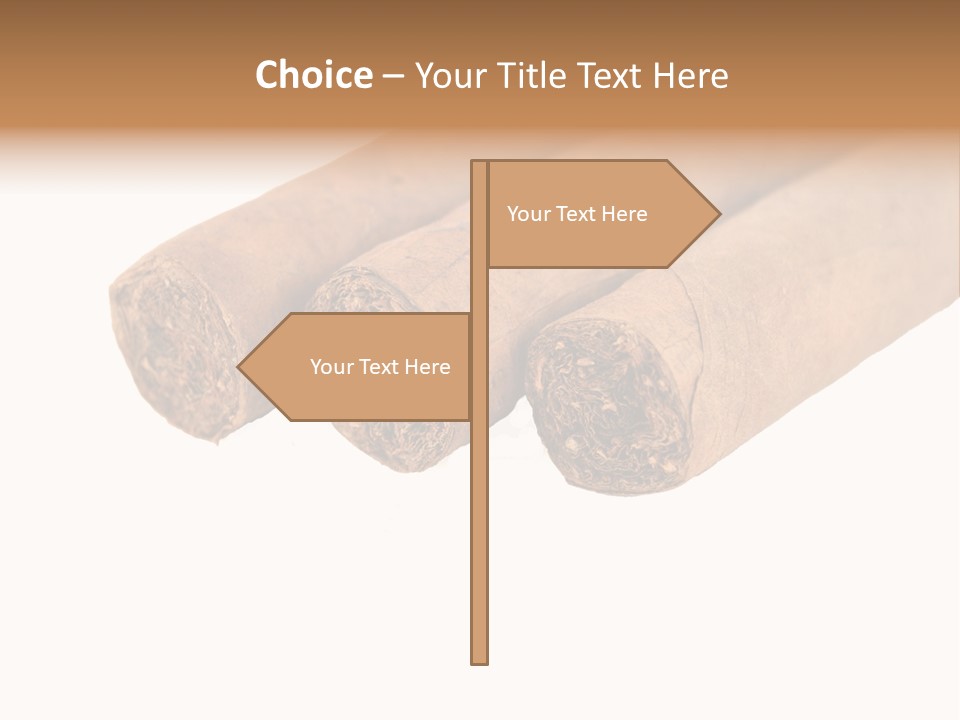 Cigarette Cuba Burning PowerPoint Template