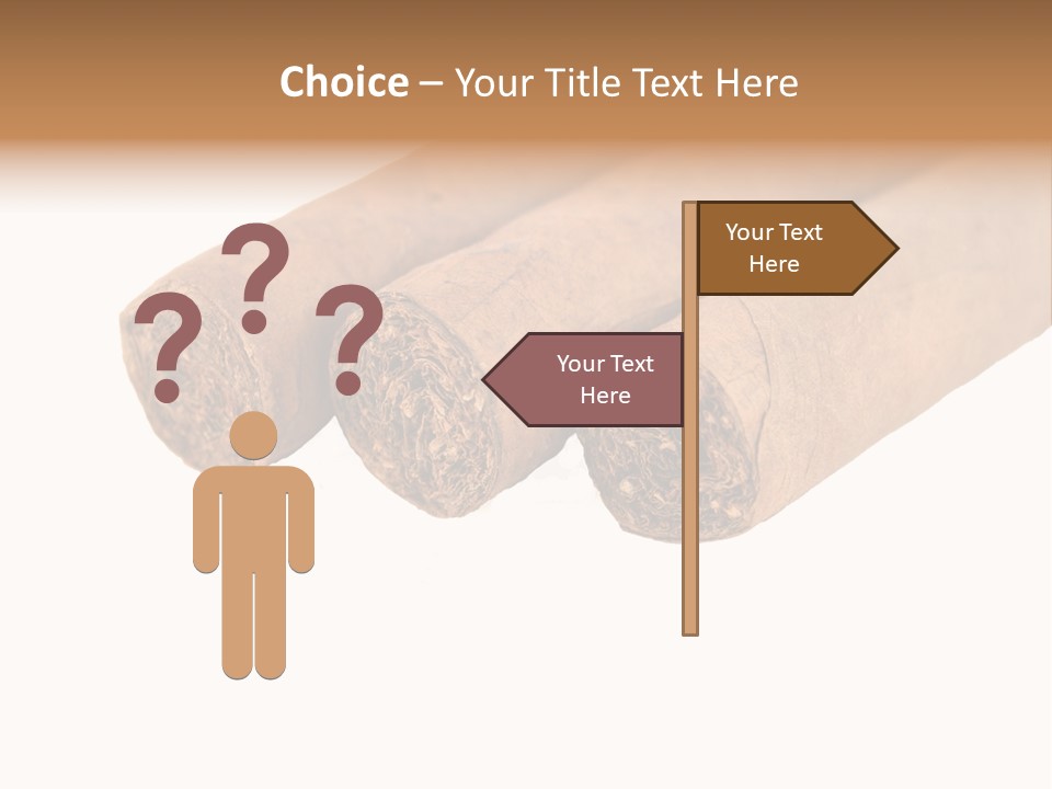 Cigarette Cuba Burning PowerPoint Template