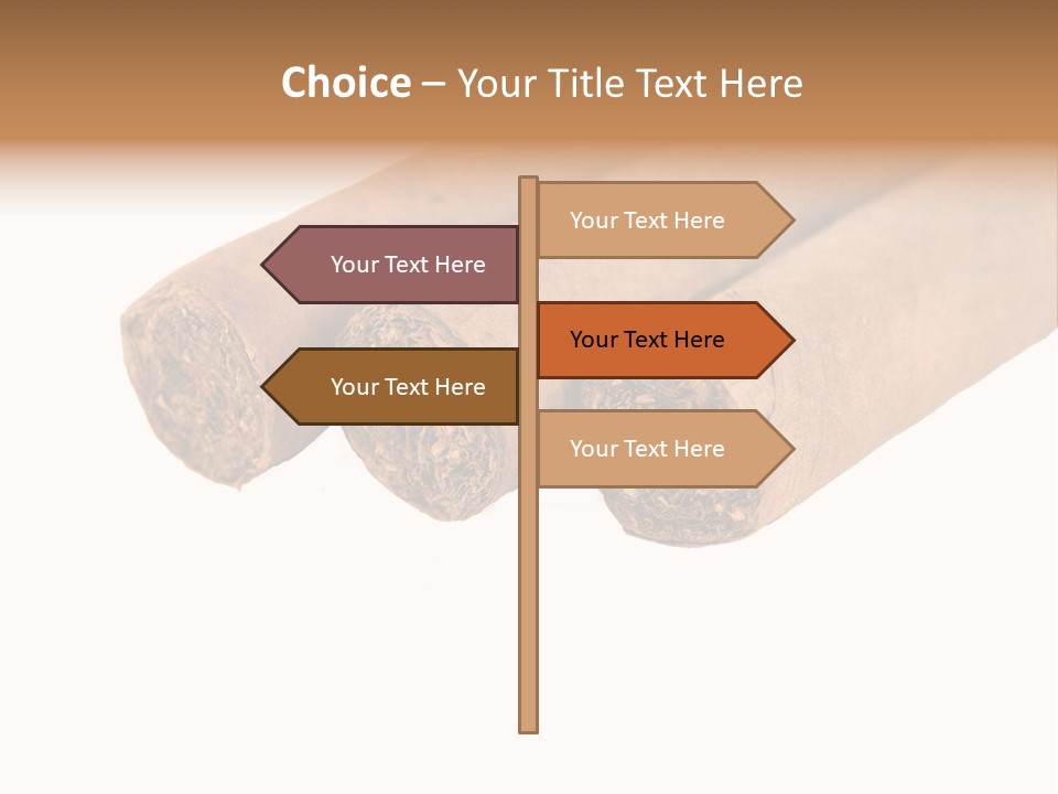 Cigarette Cuba Burning PowerPoint Template