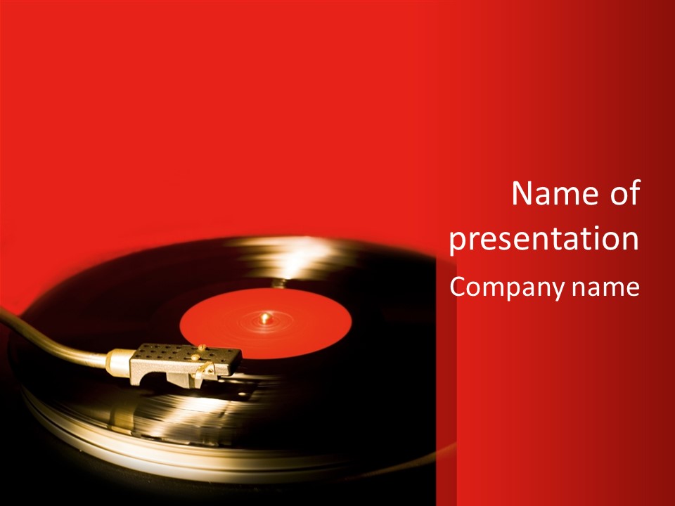 Media Deck Song PowerPoint Template