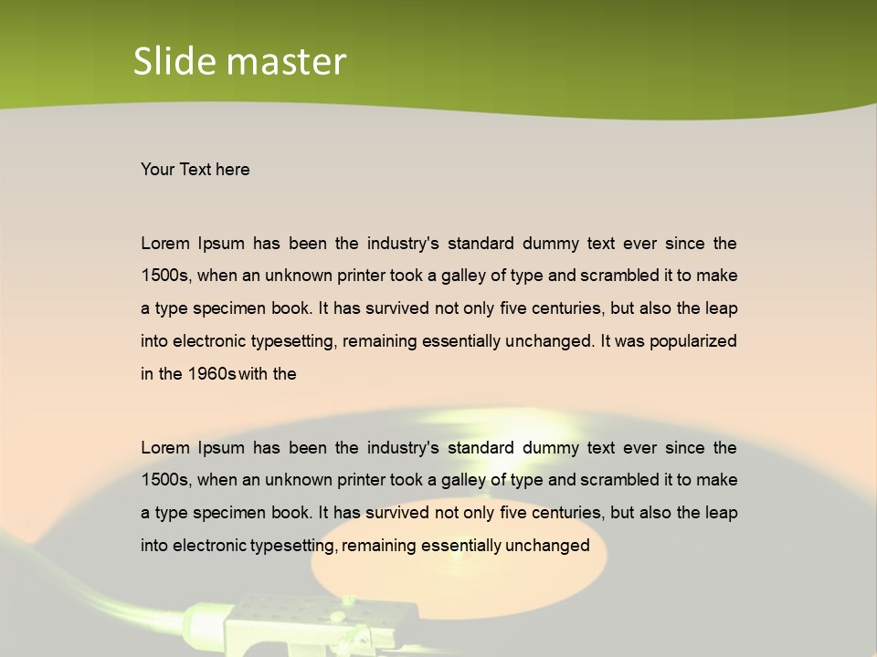 Play Acoustic Tune PowerPoint Template